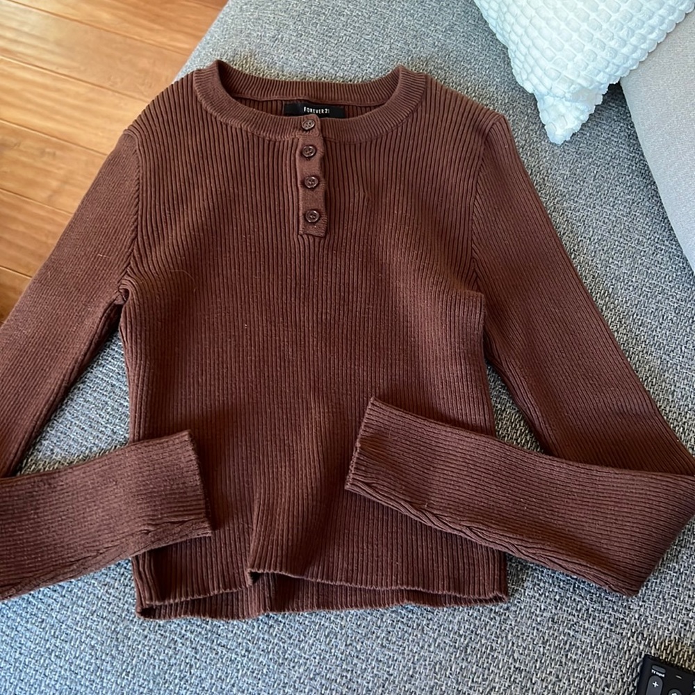 brown long sleeve